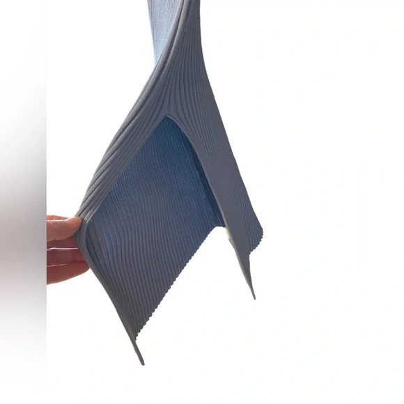 Whyte Valentyne Sweet Kitten Ribbed Blue Dress - Picture 4 of 9